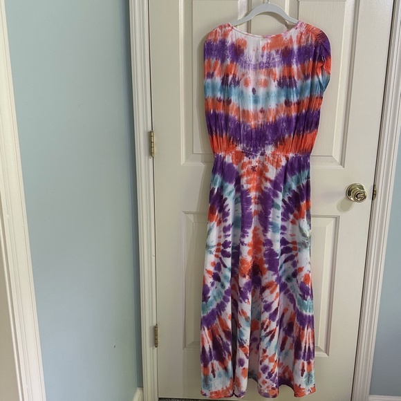 Tie-Dye Maxi Dress/Cover Up - Picture 3 of 3